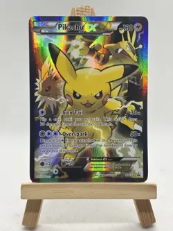 Pokemon Generations Pikachu EX XY 124 Full Art Holo Black Star Promo - Image 1