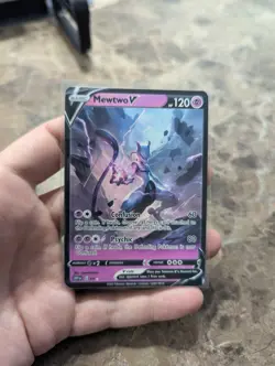Mewtwo V Full Art Custom Pokemon Tcg - Image 3