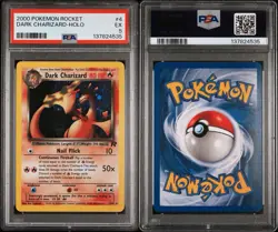 PSA 5 Dark Charizard Holo 4/82 Team Rocket 2000 Pokemon TCG - Image 3