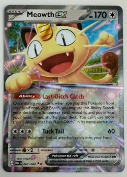 Meowth ex 062/088 Double Rare - Pokemon TCG Perfect Order - English - NM - Image 1
