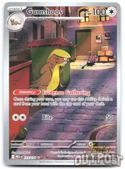 Gumshoos 153/132 Illustration Rare Mega Evolution Pokemon NM - Image 1