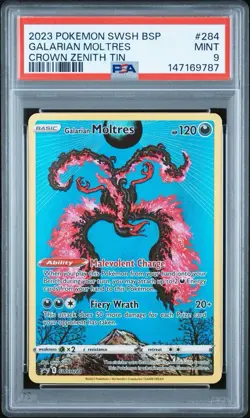 Pokemon TCG PSA 9 Galarian Moltres SWSH284 SWSH: Sword & Shield Promo - Image 3