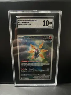 Iron Moth - 187/182 - Paradox Rift Illustration Rare - NM - Pokemon SGC 10 - Image 1