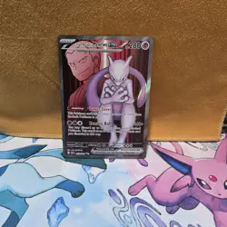 Pokemon Team Rockets Mewtwo EX 213/182 Full Art Destined Rivals English MINTY - Image 1
