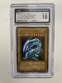 Yu-GI-Oh! - CGC 10 / PSA 10 1st Edition SDK-001 Blue Eyes White Dragon - N/A - Image 2