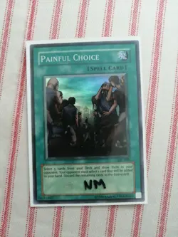 Painful Choice - SRL-049 - Super Rare Unlimited NM Yugioh - Image 1