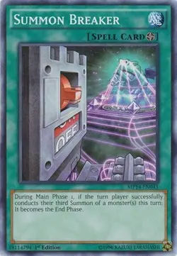 Yugioh! MP Summon Breaker - MP14-EN043 - Common - 1st Edition Moderately Played, - Image 1
