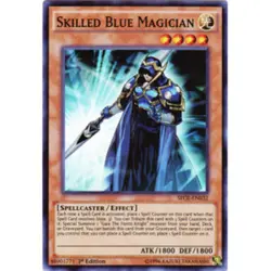 Yugioh! MP Skilled Blue Magician - SECE-EN032 - Super Rare - 1st Edition Moderat - Image 1