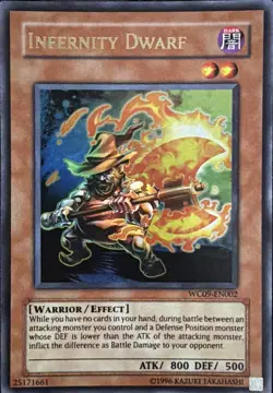 Infernity Dwarf WC09-EN002 Limited Edition Ultra Rare LP - Image 1