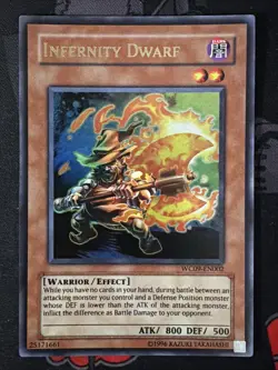 Infernity Dwarf WC09-EN002 Limited Edition Ultra Rare LP - Image 2