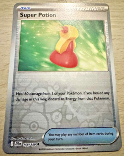 Pokemon TCG Super Potion 158/159 Journey Together Reverse Holo Trainer Card - Image 1