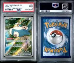 Pokemon TCG - Snorlax SVP151 151 Promo - PSA 9 Mint #51 English Scarlet & Violet - Image 1