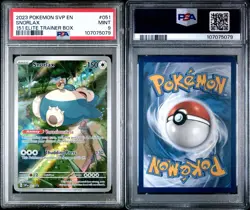 Pokemon TCG - Snorlax SVP151 151 Promo - PSA 9 Mint #51 English Scarlet & Violet - Image 3
