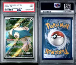 Pokemon TCG - Snorlax SVP151 151 Promo - PSA 9 Mint #51 English Scarlet & Violet - Image 4