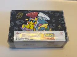 Pokemon Worlds Honolulu 2024 Double Deck Box Black Munchlax Pikachu Sealed - Image 1