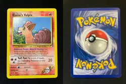 Blaine's Vulpix 65/132 Common Gym Heroes Pokemon Lightly Played - Image 1