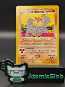 Pokemon TCG Light Machamp 25/105 Neo Destiny Vintage WOTC (Near Mint!) - Image 1
