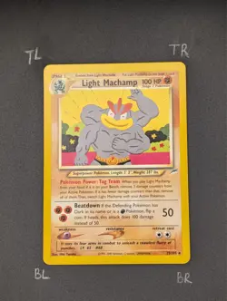 Pokemon TCG Light Machamp 25/105 Neo Destiny Vintage WOTC (Near Mint!) - Image 3