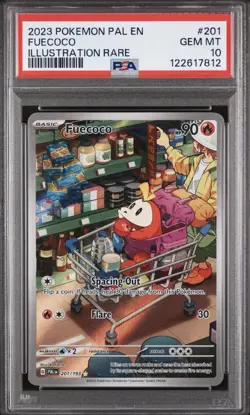 PSA 10 Fuecoco Illustration Rare 201/193 Pokemon Paldea Evolved - Image 1