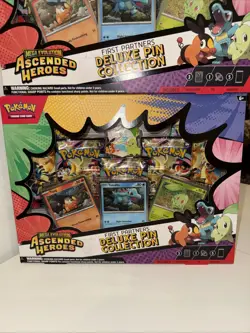 2 Pokemon Ascended Heroes First Partner Deluxe Pin Collection Sealed New - Image 2