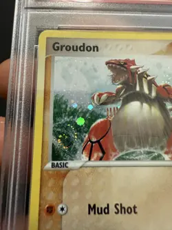 PSA 10 SWIRL GROUDON HOLO EX HIDDEN LEGENDS 2004 POKEMON - Image 3