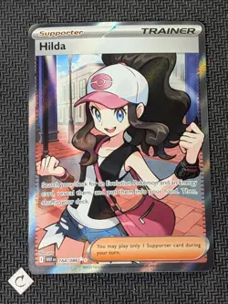 Hilda 164/086 - White Flare Full Art Ultra Rare Holo Pokemon TCG NM - Image 1