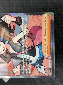 Hilda 164/086 - White Flare Full Art Ultra Rare Holo Pokemon TCG NM - Image 5