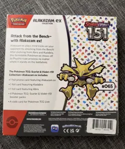 Pokemon TCG: Scarlet & Violet-151 Alakazam EX Collection Box New Sealed 820650855269 - Image 2