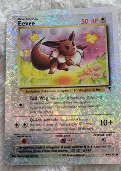 Pokemon Eevee Legendary Collection Reverse Holo Rare Pokemon TCG Nintendo 2002 - Image 2