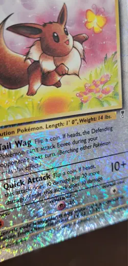 Pokemon Eevee Legendary Collection Reverse Holo Rare Pokemon TCG Nintendo 2002 - Image 3