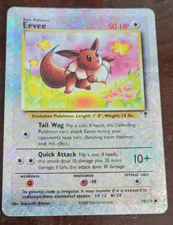 Pokemon Eevee Legendary Collection Reverse Holo Rare Pokemon TCG Nintendo 2002 - Image 5