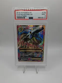 PSA 9 M Blastoise EX #102 XY Evolutions 2016 Pokemon MINT - Image 1