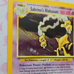 Pokemon TCG Sabrina's Alakazam Gym Challenge Holo Rare 16/132 80HP Wizards 2000 - Image 3