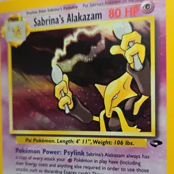 Pokemon TCG Sabrina's Alakazam Gym Challenge Holo Rare 16/132 80HP Wizards 2000 - Image 4