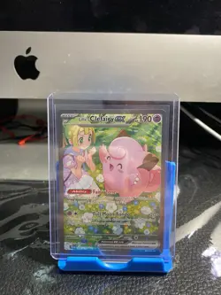 Pokemon Lillie's Clefairy ex 184/159 Sv09 Journey Together Holo EX Rare - Image 4