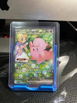 Pokemon Lillie's Clefairy ex 184/159 Sv09 Journey Together Holo EX Rare - Image 5
