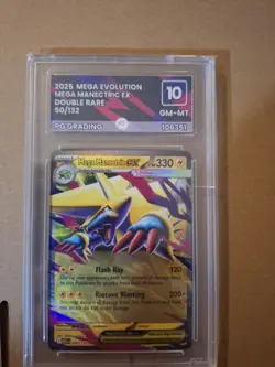 Mega Manectric ex Mega Evolution 050/132 Holo Ace Grading 10 Pokemon Slab - Image 1