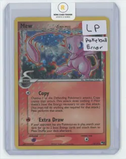 2007 Pokemon Pop Series 5 Inverted Back 1 Swirl Mew Holo #3 - Image 1