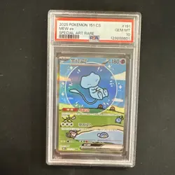 Pokemon Mew ex 191/151 151 CS Special Art Rare Holo Japanese 180HP PSA 10 - Image 1