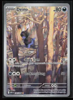 Deino 146/086 SV: White Flare Illustration Rare Pokemon TCG NM - Image 1