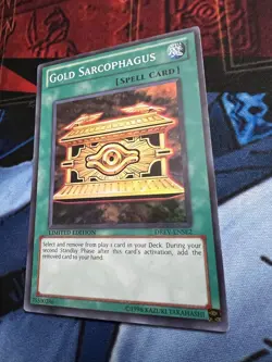 YuGiOh Gold Sarcophagus DREV ENSE2 Super Rare Limited Edition LP/NM - Image 4