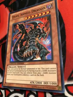 Yugioh Dark Armed Dragon CT07-EN016 Super Rare Limited Edition NM - Image 1