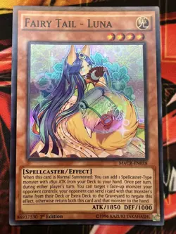 Yugioh! TCG Fairy Tail-Luna 1st Edition MACR-EN038 NM Super Rare - Image 1