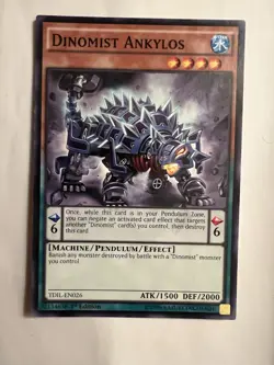 Yugioh! Dinomist Ankylos TDIL-EN026 The Dark Illusion 1st Edition NM - Image 1