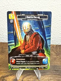 Darth Malak (1068) - Star Wars Unlimited LOF - [PRESTIGE][LEGENDARY] - Image 1