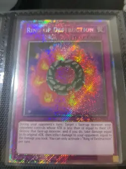 Ring of Destruction 1st Edition Platinum Secret Rare RA04-EN119 Yu-Gi-Oh! - Image 1
