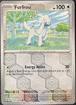 Furfrou 051/064 Sv: Shrouded Fable Reverse Holo - Pokemon Card - Image 1