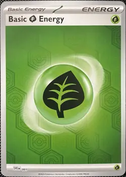 Basic Grass Energy 1 Sv: Shrouded Fable Reverse Holo - Pokemon Card - Image 1