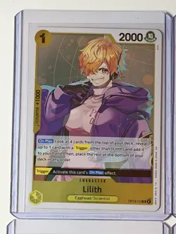 Lilith OP13-113 Carrying On His Will 4 Foil Card Play Set Lot One Piece - Image 2