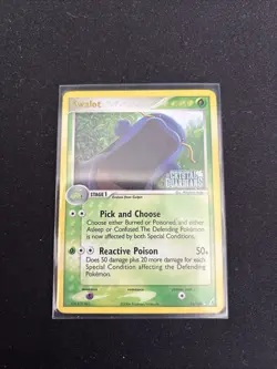 Swalot 11/100 Ex Crystal Guardians Reverse Holo Rare Stamped Pokemon Card LP/MP - Image 1